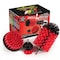Drill Brush Power Scrubber By Useful Products 5 in W 7 in L Brush, Red R-S-42J-QC-DB - alternate 1